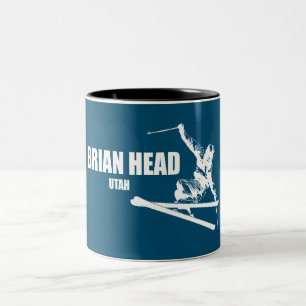 Brian Head Resort Utah Skier Två-Tonad Mugg