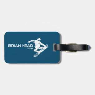 Brian Head Resort Utah Snowboarder Bagagebricka