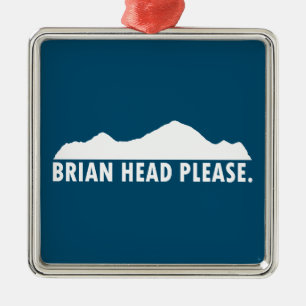 Brian Head Utah Snälla Julgransprydnad Metall