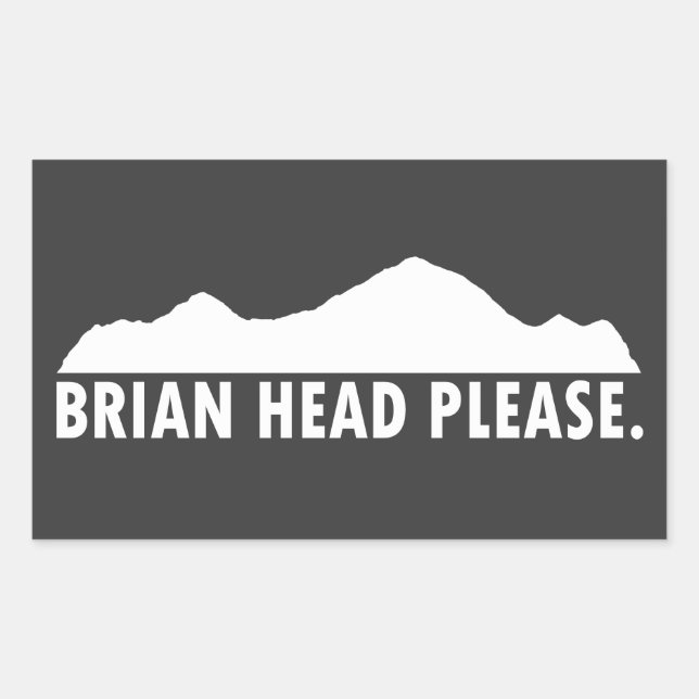 Brian Head Utah Snälla Rektangulärt Klistermärke (Framsida)