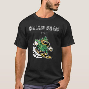 Brian Head Utah Snowboarding Beer Skutt T Shirt