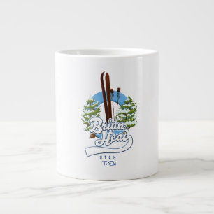 Brian Head Utah to ski logotyp Jumbo Mugg