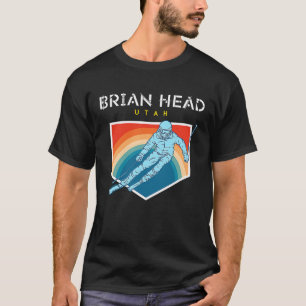 Brian Head Utah USA Ski Resort BACK PRINT 5 T Shirt