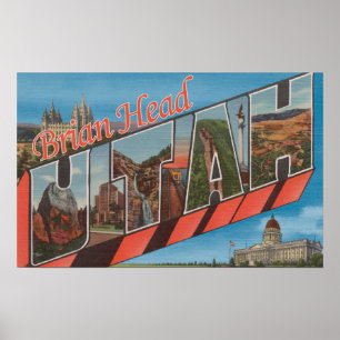 Brian huvud, Utah - stora brevplatser Poster
