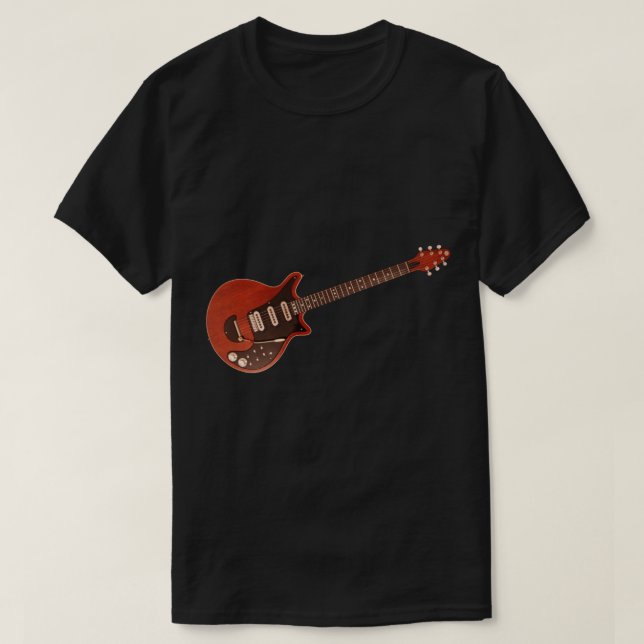 Brian May's Guitar (Red Speciell) - Queen Sticker T Shirt (Design framsida)