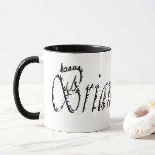 Brian, Namn Cursive Logotyp, Combo Coffee Mugg