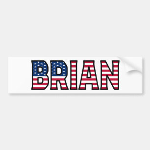 Brian Namn Vorname USA Aufkleber Sticker Auto Bildekal