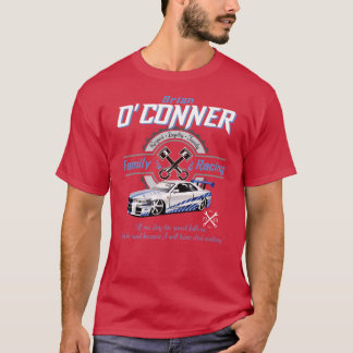 Brian OConner Familj Racing Fast and Furiousribute T Shirt
