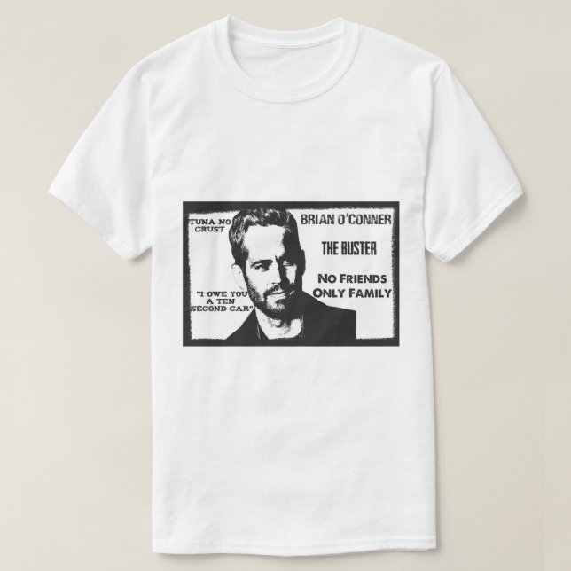Brian O'Conner skjorta T Shirt (Design framsida)