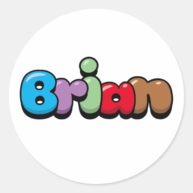 Brian Runt Klistermärke (Framsida)