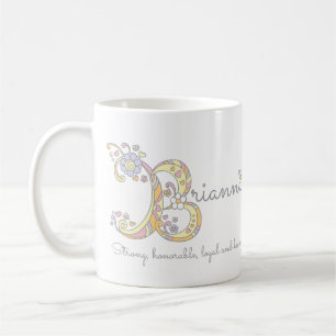 Brianna B dekorativ namn och betydelse-mugg Kaffemugg