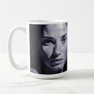 "Brianna Blue" Kvinnor i kol Kaffemugg