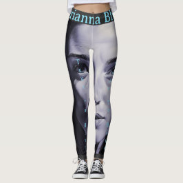 "Brianna Blue" Kvinnor i kol Leggings