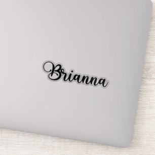Brianna Namn - Handskriftlig calligrafi Klistermärken