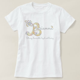 Brianna tjejer B namn betyder monogram Tröja