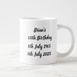 Brian's 60-årsdagsmugg jumbo mugg