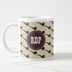 Briar Rör Anpassningsbar Initialer Pipe Smokers's Jumbo Mugg