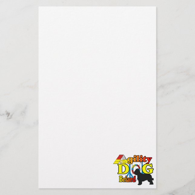 Briard Agiality Brevpapper (Framsida)