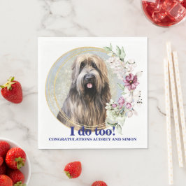 Briard Bröllop Jag Gör Också Servetter Med Hund Fo