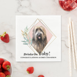 Briard Bröllop Jag Gör Också Servetter Med Hund Fo
