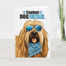 Briard Hund Coolest Pappa Fars dag Helgkort