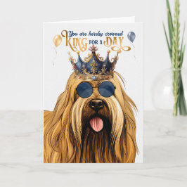 Briard Hund för en dag på födelsedagen Kort