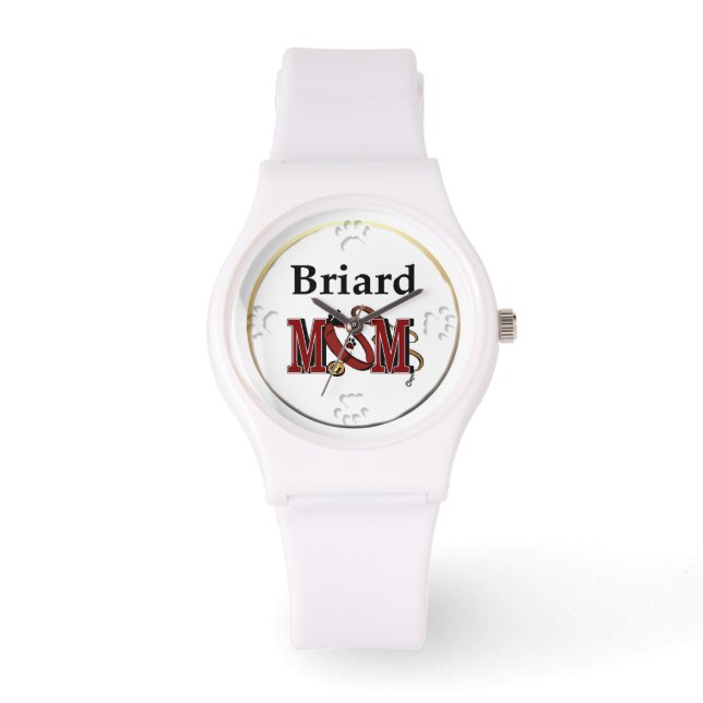 Briard Hund MAMMA Armbandsur (Framsida)