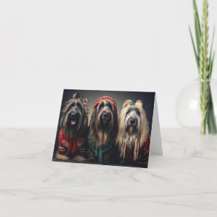 Briard Hundar julkort Kort