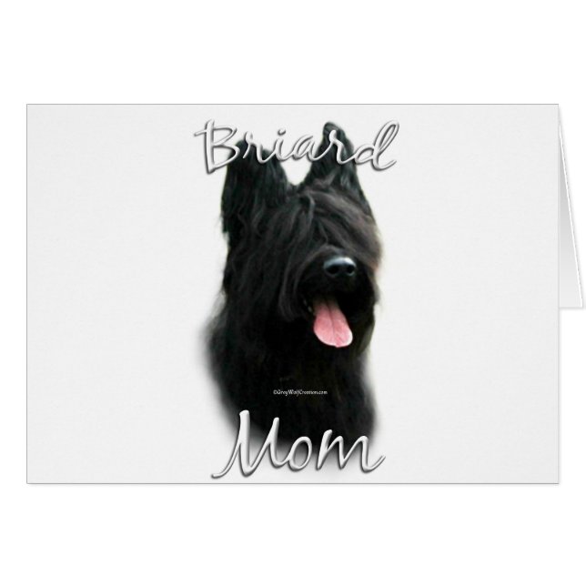Briard Mamma 2 Hälsningskort (Framsidan Horizontal)