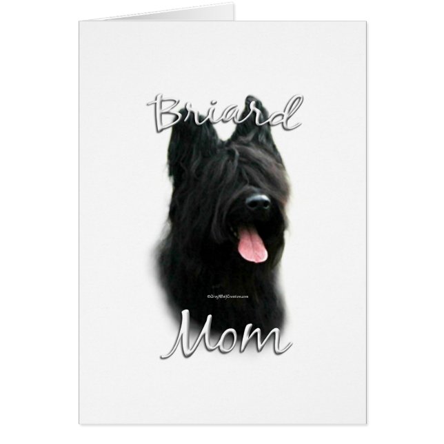 Briard Mamma 2 Hälsningskort (Framsidan)