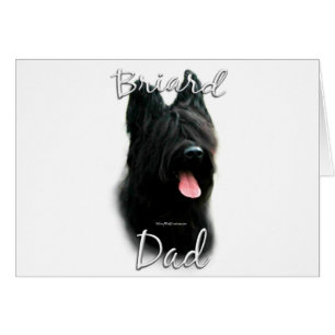 Briard Pappa 2 Hälsningskort