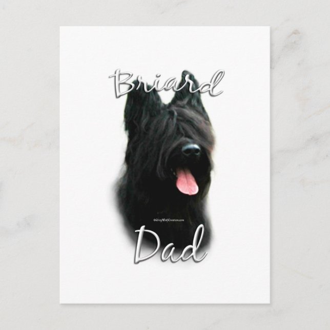 Briard Pappa 2 Vykort (Framsida)