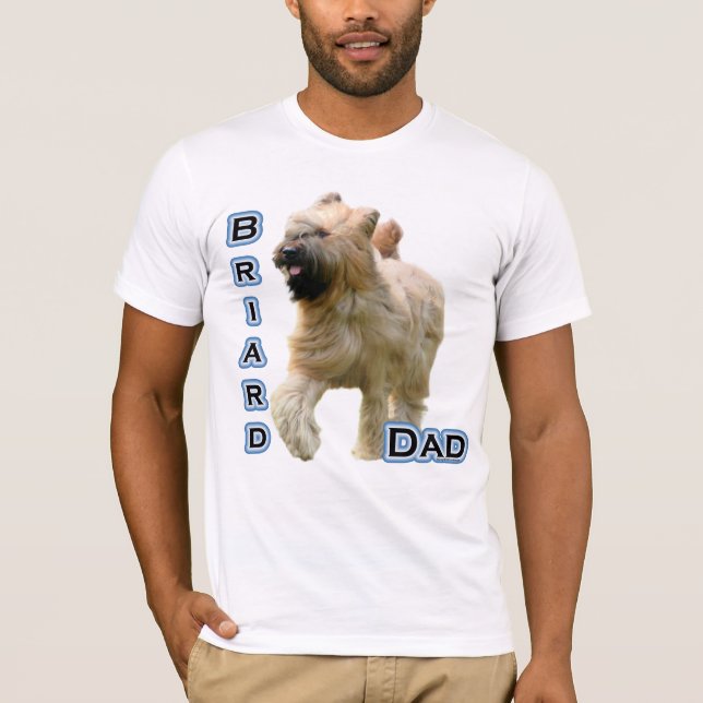 Briard Pappa 4 Tee Shirt (Framsida)