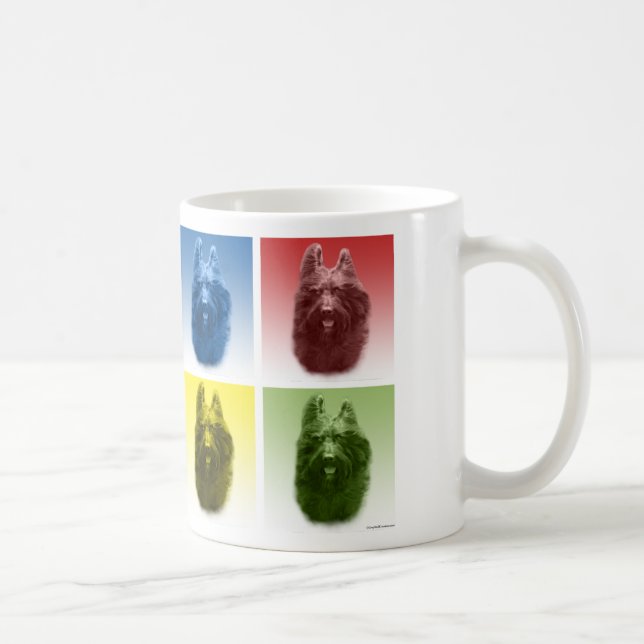 Briard Pop Art Kaffemugg (Höger)