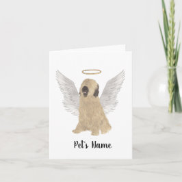 Briard Sympathy Memorial Kort