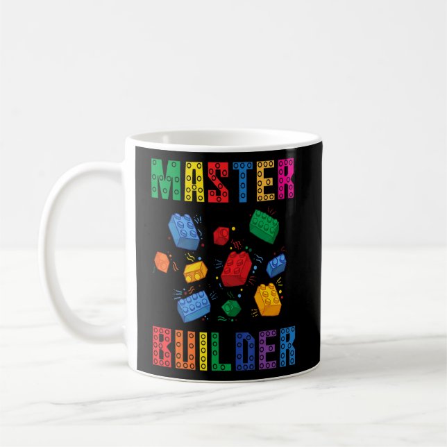 Brick Builder Blocks Master Builder Kid Leksak Boy Kaffemugg (Vänster)