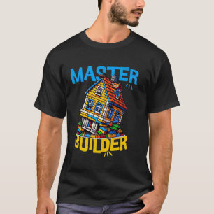 Brick Builder Master Builder för legos, rolig kroo T Shirt
