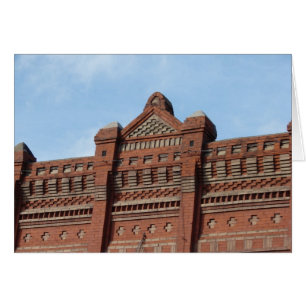Brick Byggnad Hälsningskort