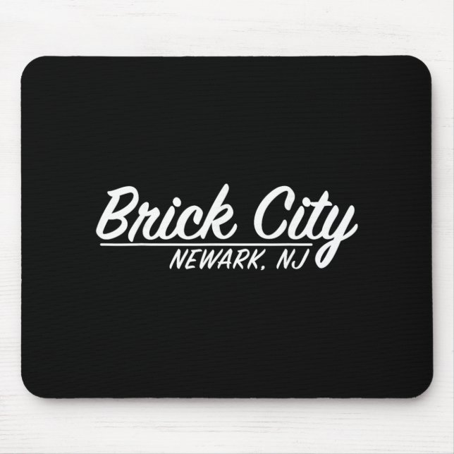 Brick City Newark Nj City New Jersey Hometown Retr Musmatta (Framsidan)