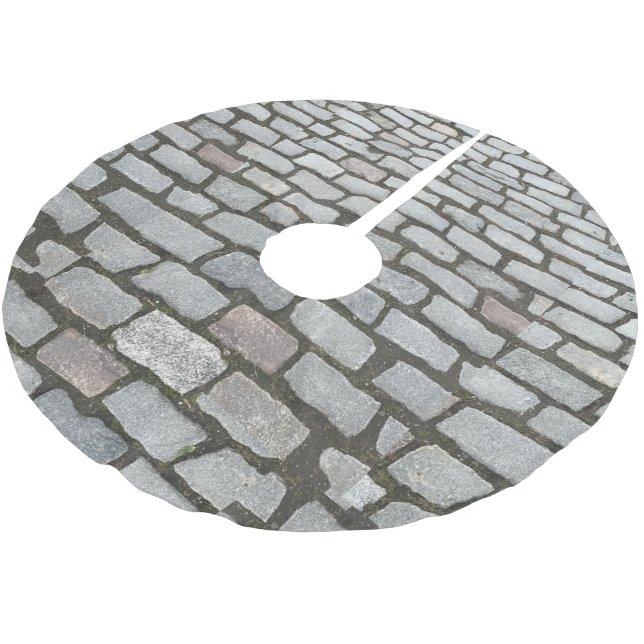 Brick Cobblestone Stone Pathway Sidepromenad Julgransmatta Borstad Polyester (Vinklad)