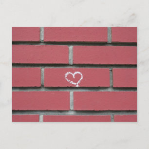 Brick Heart Vykort