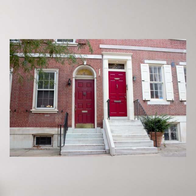 Brick Houses Red Doors Poster (Framsidan)
