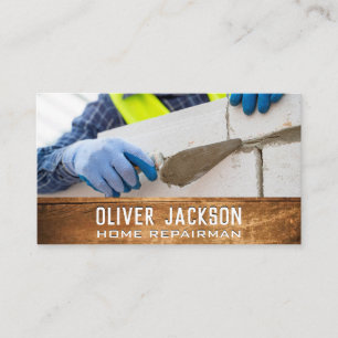 Brick Lagrar Cement Plastering Visitkort