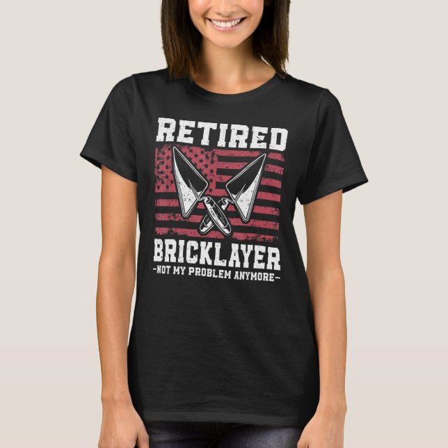 Brick Lagrar Union Brickayer Union Retrött Brickla T Shirt (Framsida)