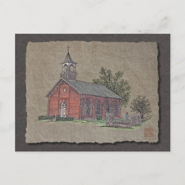 Brick Land Church Vykort (Framsida)