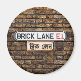Brick Lane E1 kylskåpsmagnet