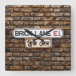 Brick Lane Square Fyrkantig Klocka