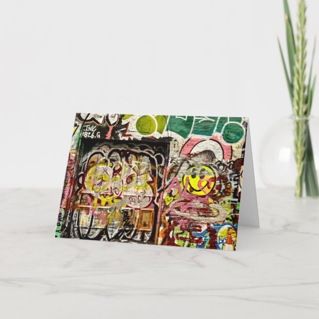 Brick Lane Street Art London (1119) Kort (Framsida)