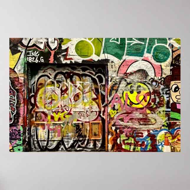 Brick Lane Street Art London (1119) Poster (Framsidan)