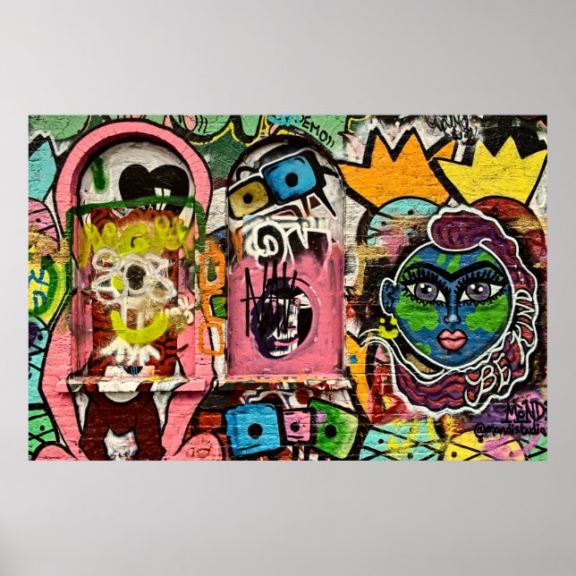 Brick Lane Street Art London (1120) Poster (Framsidan)